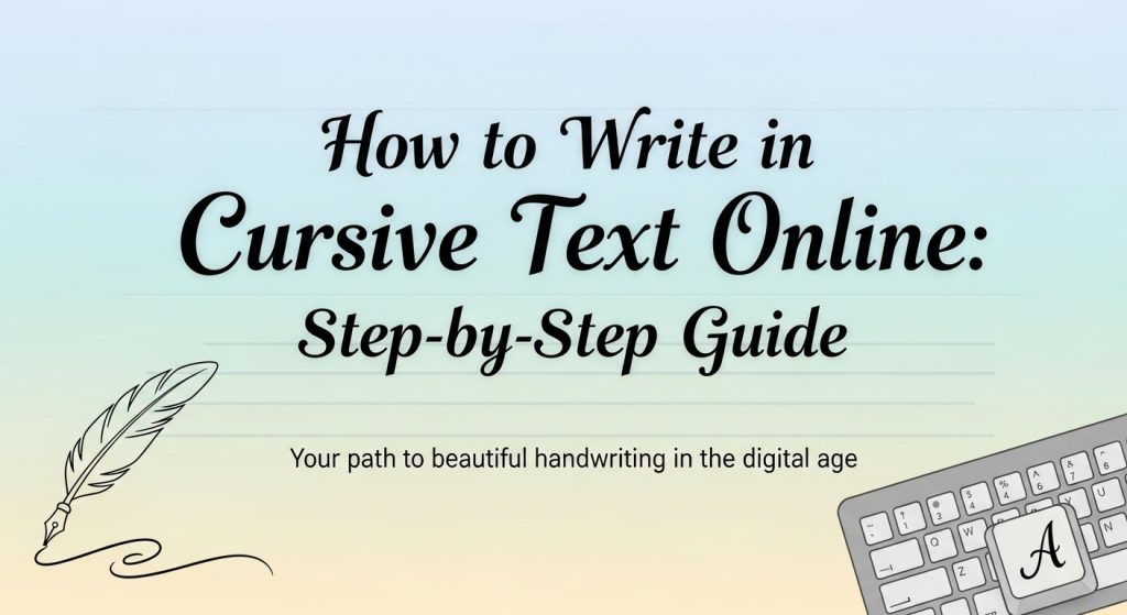 Cursive Text Online