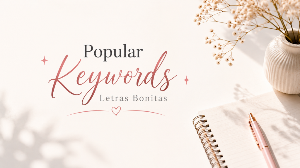 Popular Keywords Related to these letras Bonitas